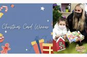 Η νικήτρια του διαγωνισμού δημιουργίας Χριστουγεννιάτικής κάρτας στο ΚΔΑΠ Kinesis for Kinds