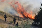 Πυρκαγιά σε αγροτοδασική έκταση μεταξύ Ποντοηράκλεια και Πλατανιάς Κιλκίς. Σηκώθηκαν 2 αεροσκάφη
