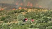 Υπό μερικό έλεγχο σε χαμηλή  πυρκαγιά στο Χέρσο Κιλκίς- Ισχυροί άνεμοι πνέουν στην περιοχή